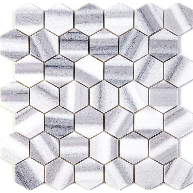 Мозаика Natural Mosaic Adriatica (4,8 mm) 7M002-HP, цвет серый, поверхность полированная, квадрат, 298x300