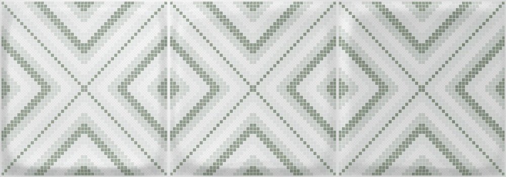 Декоративные элементы Roca Samba Deco Verde, цвет серый, поверхность матовая, прямоугольник, 214x610