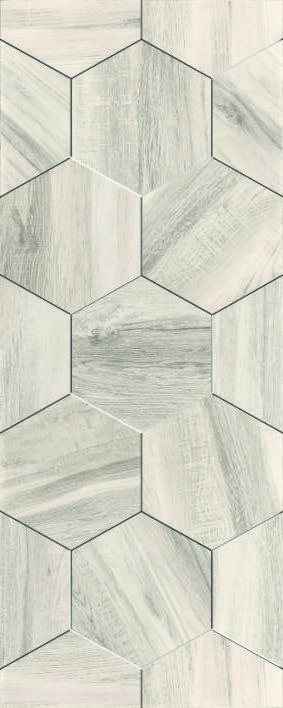 Керамическая плитка Керамин Миф 7, цвет серый, поверхность матовая, прямоугольник, 200x500