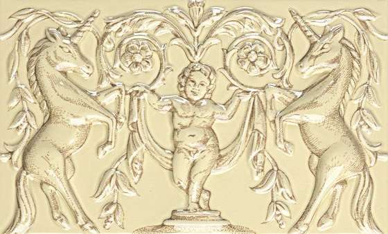 Бордюры Petracers Grand Elegance Unicorni Crema A, цвет жёлтый, поверхность глянцевая, прямоугольник, 125x200