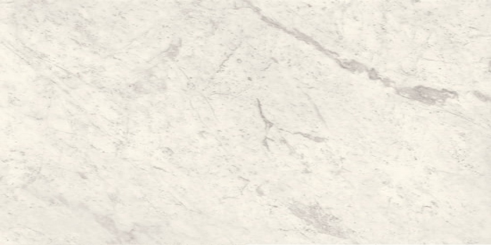 Керамогранит Широкоформатный керамогранит Keratile Starlight Carrara White Glossy, цвет белый, поверхность полированная, прямоугольник, 1200x2780