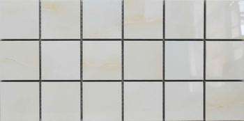 Мозаика Unico Tiles Aqua Mozaic Onyx Beige Polished, цвет бежевый, поверхность полированная, прямоугольник, 150x300
