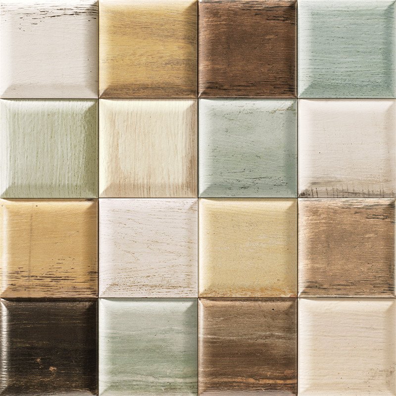 Керамическая плитка Mainzu Soho Mix, цвет разноцветный, поверхность матовая, квадрат, 150x150
