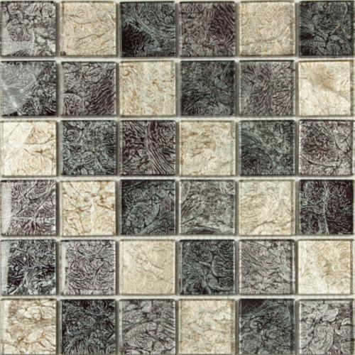 Мозаика NS Mosaic S-806, цвет серый, поверхность глянцевая, квадрат, 305x305