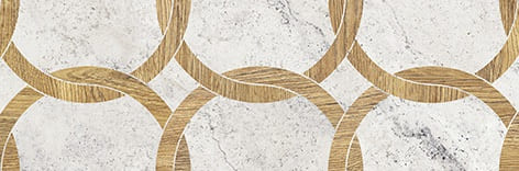 Вставки Керамин Сорбонна 7С Тип 2, цвет серый коричневый, поверхность матовая, прямоугольник, 135x400