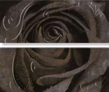 Декоративные элементы Halcon Look Decor Rosa 2 Grafito, цвет серый тёмный, поверхность глянцевая, прямоугольник, 400x500