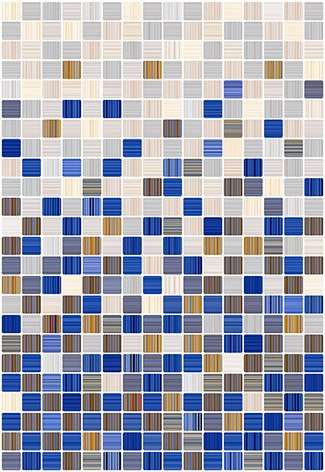Мозаика Керамин Гламур 2С микс, цвет разноцветный, поверхность глянцевая, прямоугольник, 400x275