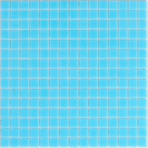 Мозаика Alma Mosaic Sandy SBN309, цвет голубой, поверхность глянцевая, квадрат, 327x327