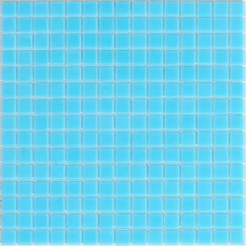 Мозаика Alma Mosaic Sandy SBN309, цвет голубой, поверхность глянцевая, квадрат, 327x327