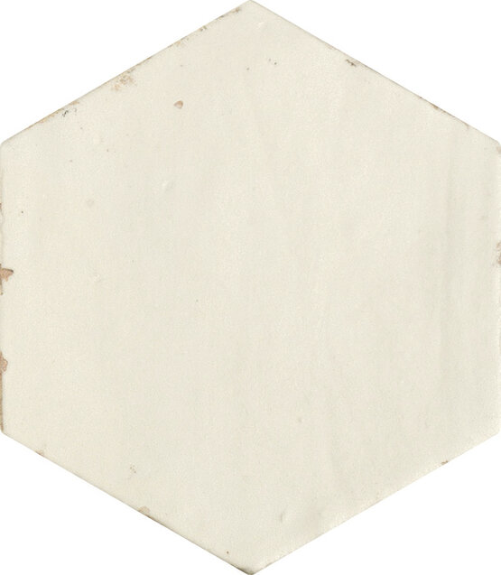Керамическая плитка APE Souk Nomade Bone, цвет белый, поверхность глянцевая, шестиугольник, 139x160