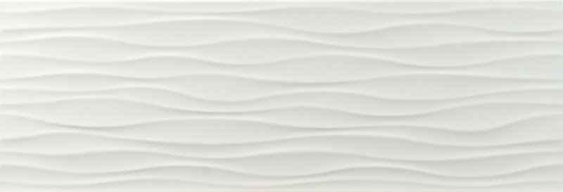 Керамическая плитка Ceracasa Brazil Mate Nieve Ondas, цвет белый, поверхность матовая, прямоугольник, 250x730