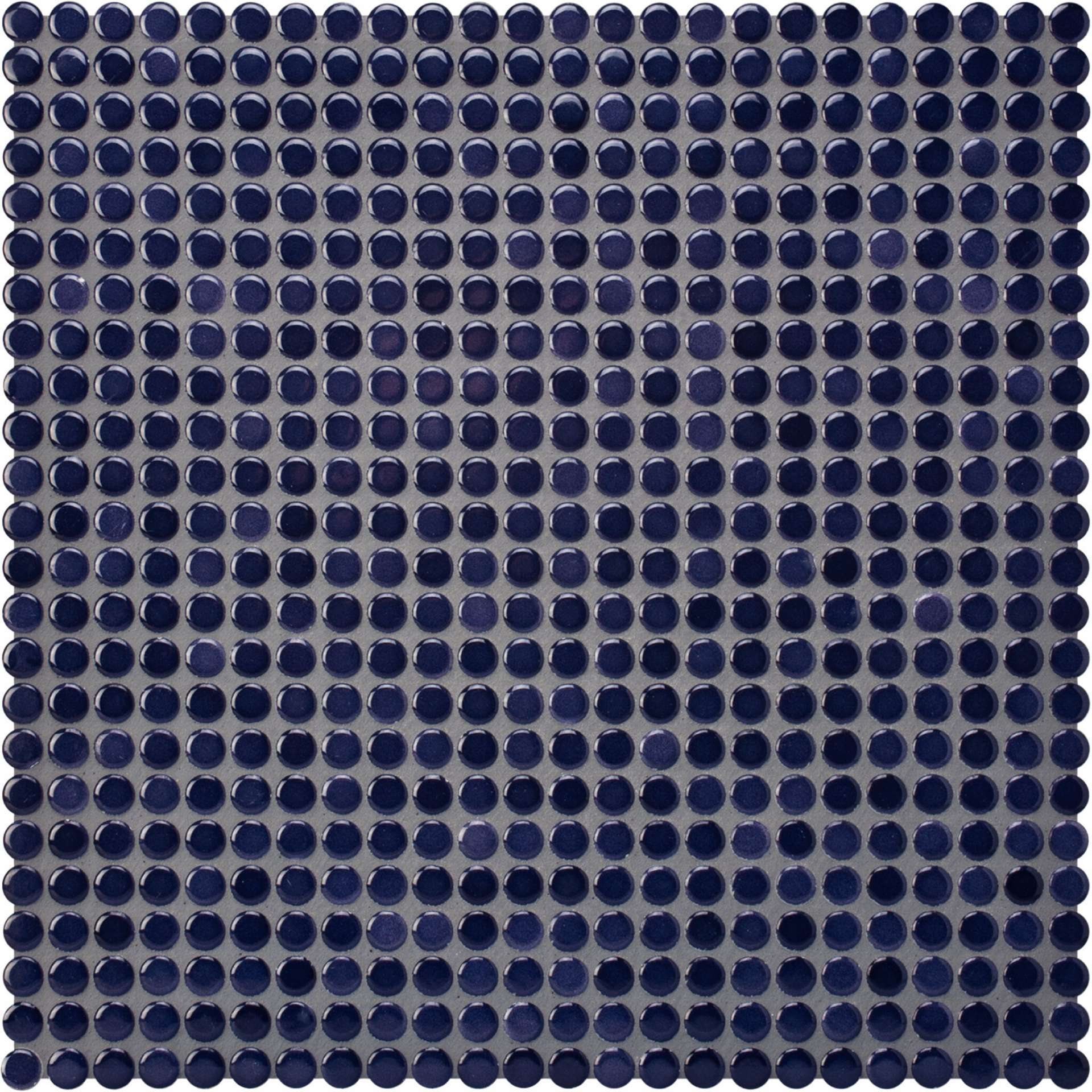 Мозаика Jasba Loop Dunkelviolett 40010H-44, цвет фиолетовый, поверхность глянцевая, круг и овал, 316x316