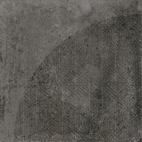 Керамогранит Equipe Urban Arco Dark 23588, цвет серый тёмный, поверхность матовая, квадрат, 200x200