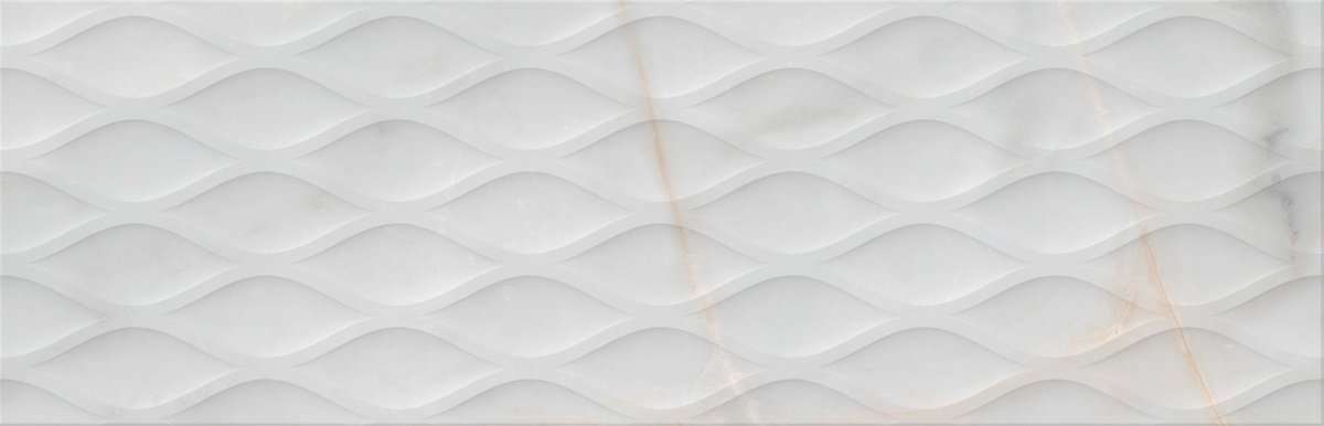 Керамическая плитка Undefasa Essenza Oval, цвет белый, поверхность матовая, прямоугольник, 315x1000