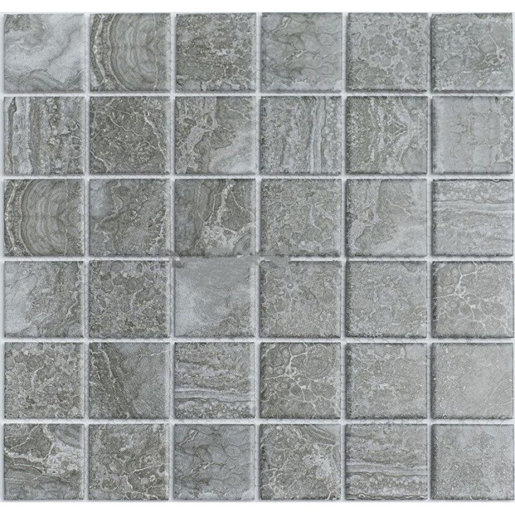 Мозаика NS Mosaic PR4848-36, цвет серый, поверхность матовая, квадрат, 306x306
