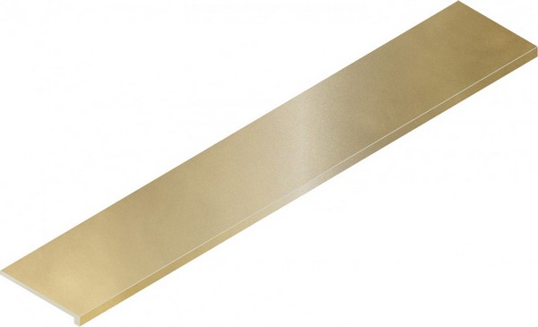 Ступени Italon Continuum Brass Gold Scalino Frontale 620070002346, цвет золотой, поверхность матовая, прямоугольник, 330x1600