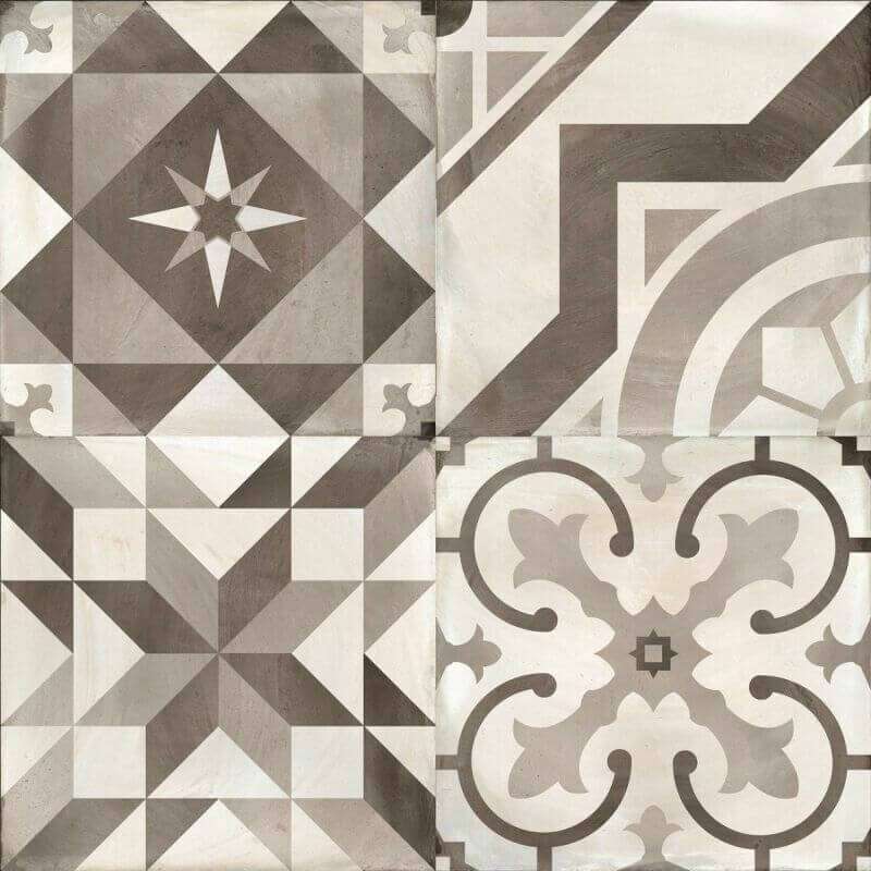 Декоративные элементы Cifre Decor Pearl 2, цвет серый, поверхность глянцевая, квадрат, 450x450