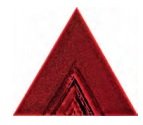 Декоративные элементы Petracers Triangolo Lei Rosso, цвет красный, поверхность глянцевая, квадрат, 170x170