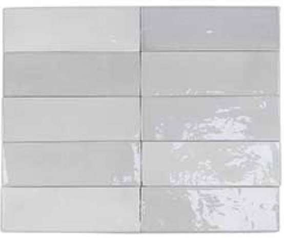 Керамическая плитка DNA Safi Grey, цвет серый, поверхность глянцевая, прямоугольник, 52x160