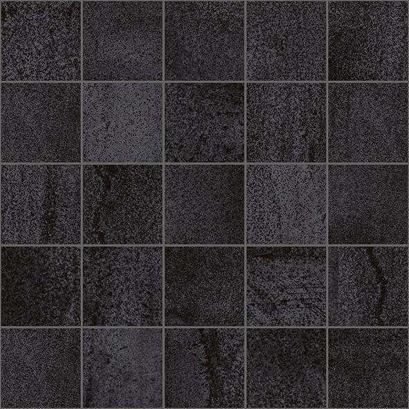 Мозаика Laparet Metallica Декор мозаичный чёрный MM34034, цвет чёрный, поверхность матовая, квадрат, 250x250