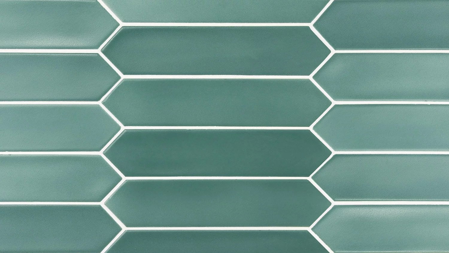 Керамическая плитка Equipe Lanse Viridian 27485, цвет зелёный, поверхность матовая, шестиугольник, 50x250
