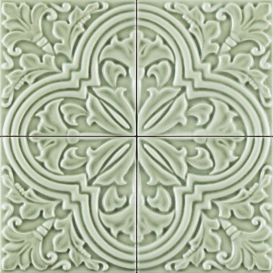 Керамическая плитка Grazia Formelle Algarve Timo ALGA4, цвет зелёный, поверхность глянцевая, квадрат, 130x130