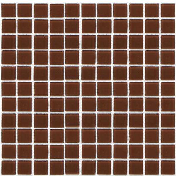 Мозаика NS Mosaic S-454, цвет коричневый, поверхность глянцевая, квадрат, 300x300