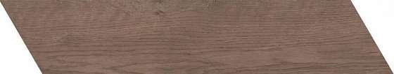 Керамогранит Wow 60 Grad Chevron B Wood Dark 120279, цвет коричневый тёмный, поверхность матовая, шеврон, 98x522