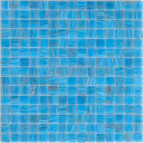 Мозаика Alma Mosaic Stella STE50, цвет голубой, поверхность глянцевая, квадрат, 327x327