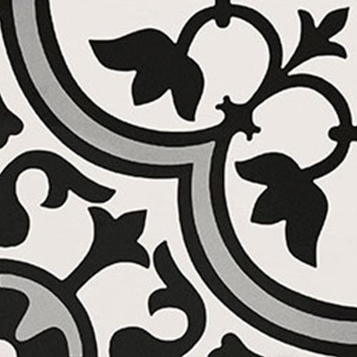 Декоративные элементы Elios Deco Anthology Original C Grey 089D3C1, цвет чёрно-белый, поверхность матовая, квадрат, 200x200