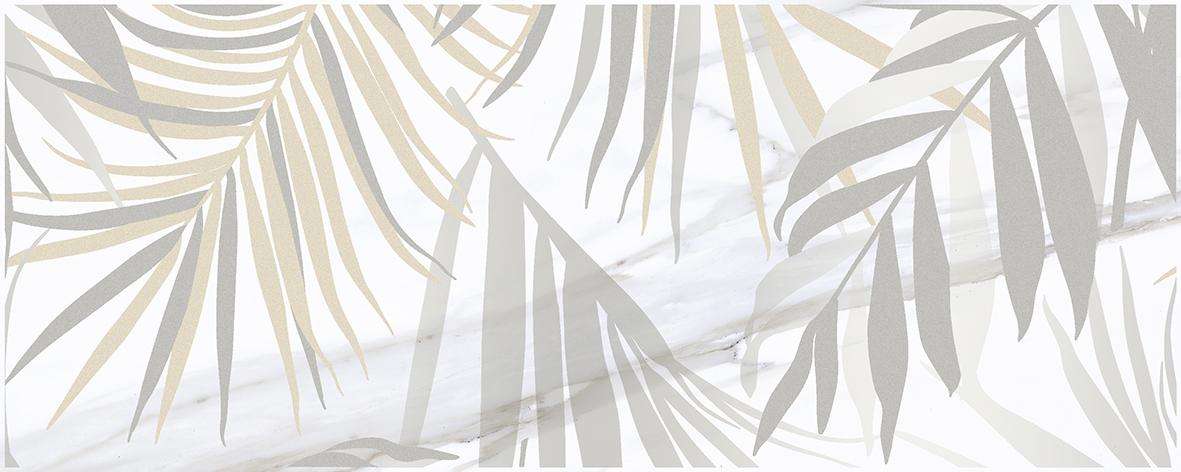 Декоративные элементы Laparet Aria botanica1 белый, цвет белый серый бежевый, поверхность глянцевая, прямоугольник, 200x500