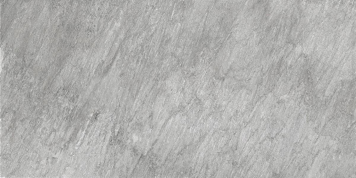Керамогранит ITT Ceramic Quartzite Grey Matt, цвет серый, поверхность матовая, прямоугольник, 600x1200