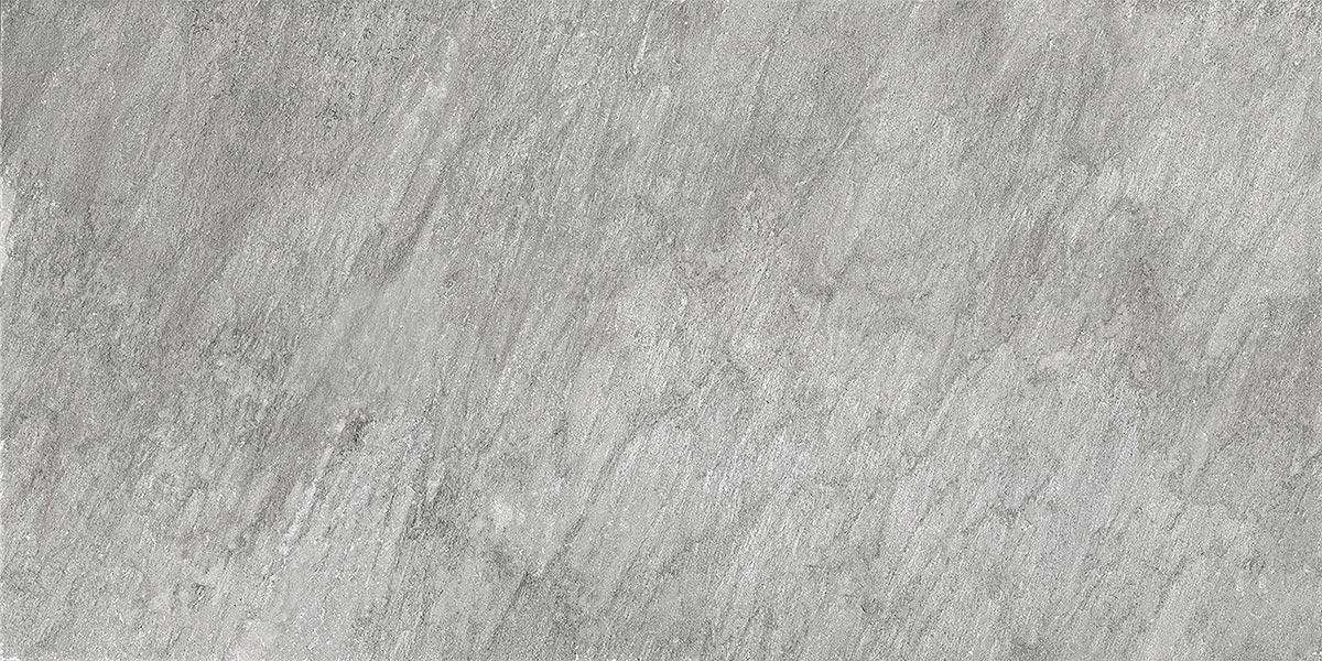 Керамогранит ITT Ceramic Quartzite Grey Matt, цвет серый, поверхность матовая, прямоугольник, 600x1200