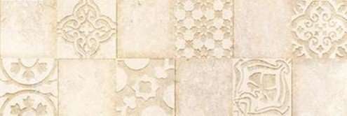 Керамическая плитка Ceramika Konskie Malta Patchwork, цвет бежевый, поверхность глянцевая, прямоугольник, 250x750