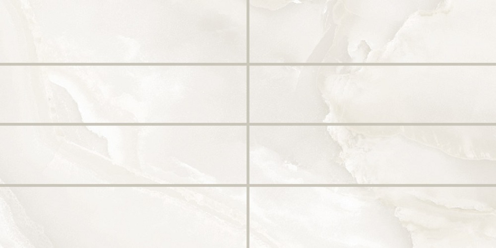 Керамическая плитка Emtile Onyx Brick Silver, цвет серый, поверхность глянцевая, прямоугольник, 300x600