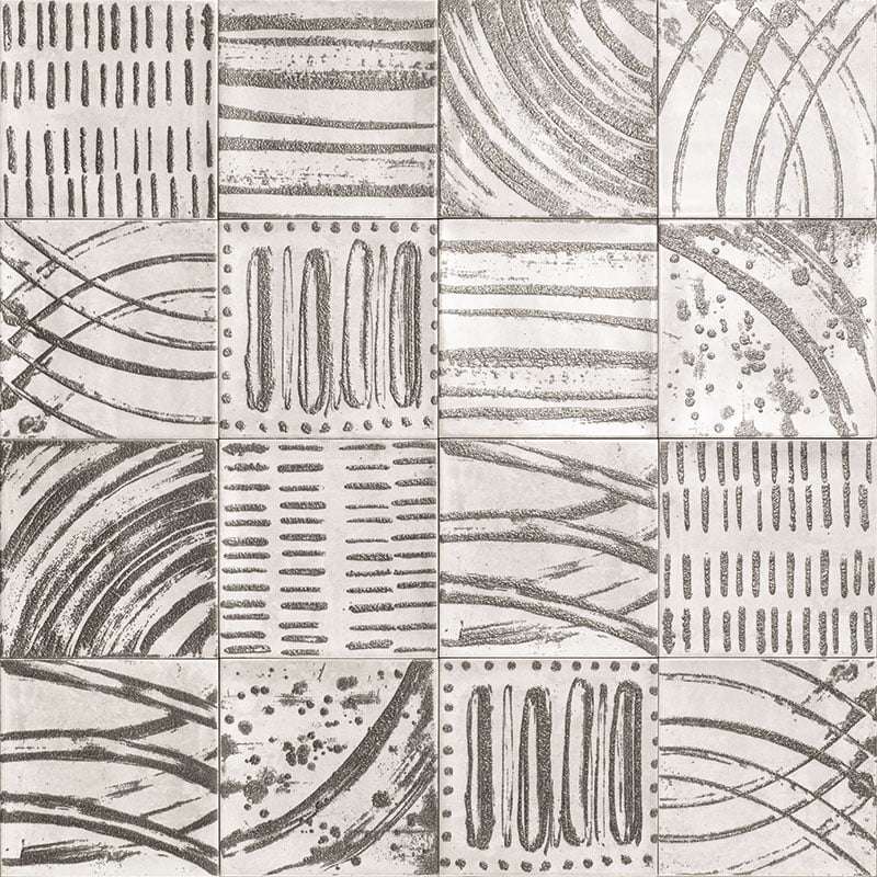 Декоративные элементы Mainzu Nazari Fortuna, цвет чёрно-белый, поверхность глянцевая, квадрат, 150x150