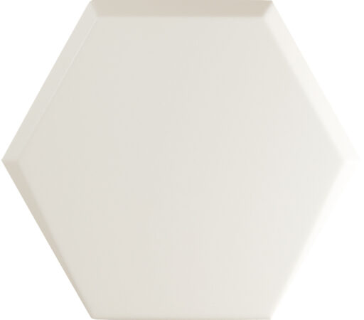 Керамическая плитка Wow Mini Hexa Contract Ice White Gloss 108942, цвет белый, поверхность глянцевая 3d (объёмная), шестиугольник, 150x173