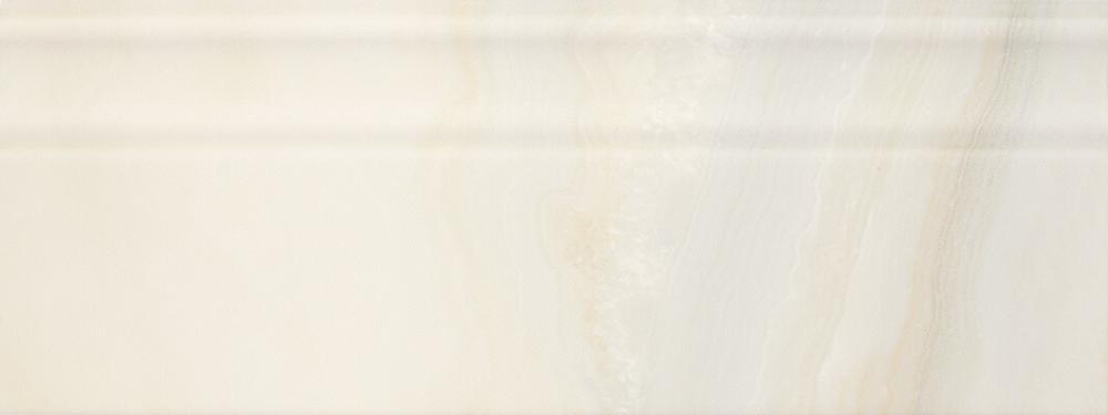 Бордюры Serra Agatha White Skirting&Finishing, цвет белый, поверхность глянцевая, прямоугольник, 150x400