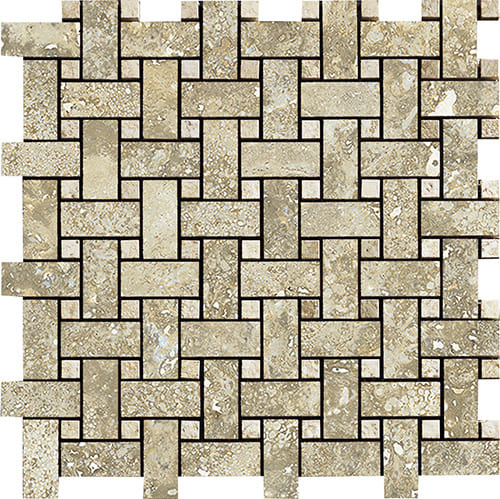 Мозаика La Fabbrica Imperial Intreccio Tivoli Nat 155314, цвет бежевый, поверхность матовая, квадрат, 300x300