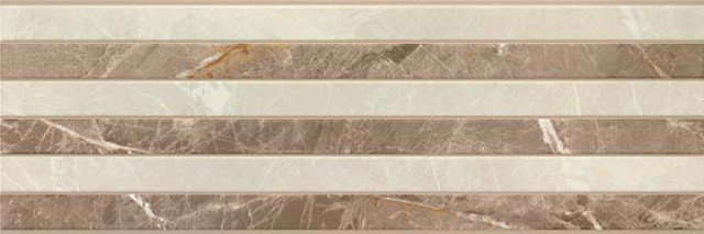 Декоративные элементы Porcelanite Dos 9520 Rect. Beige Relieve, цвет серый коричневый, поверхность матовая, прямоугольник, 300x900