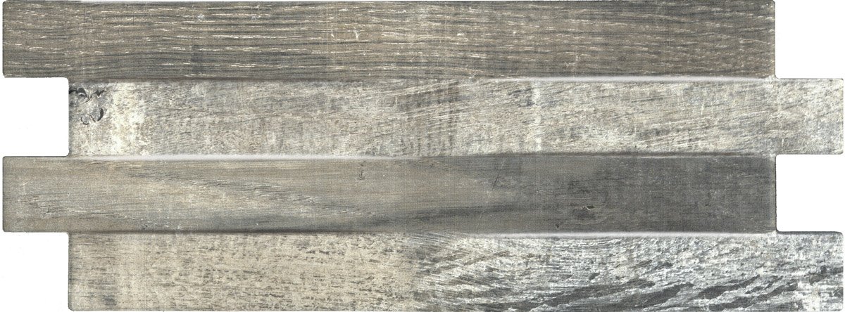 Керамогранит Keradom Cottage Moka, цвет серый, поверхность 3d (объёмная), прямоугольник, 160x400