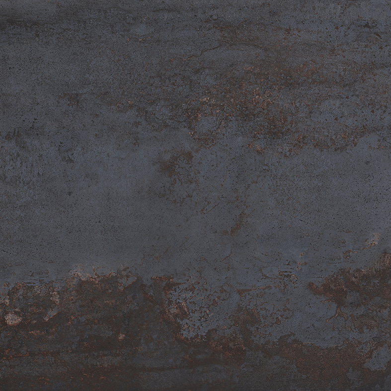 Керамогранит Serenissima Costruire Metallo Nero Ret 1060258, цвет чёрный, поверхность матовая, квадрат, 1000x1000