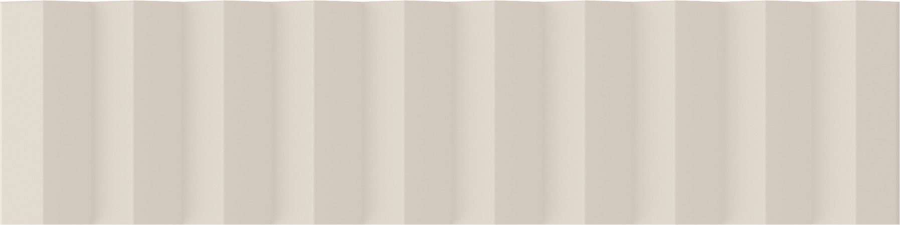 Керамическая плитка Wow Twin Peaks Up Dove 131542, цвет бежевый, поверхность матовая 3d (объёмная), под кирпич, 75x300