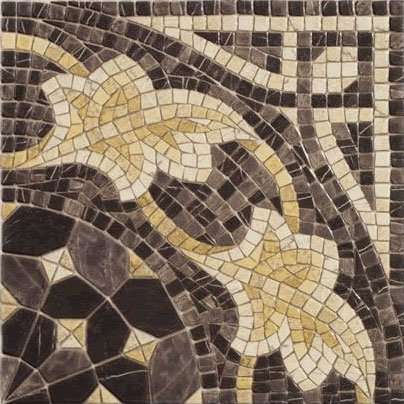 Декоративные элементы Vives Iliada Cantonera Laertes Tabaco, цвет коричневый, поверхность полированная, квадрат, 435x435