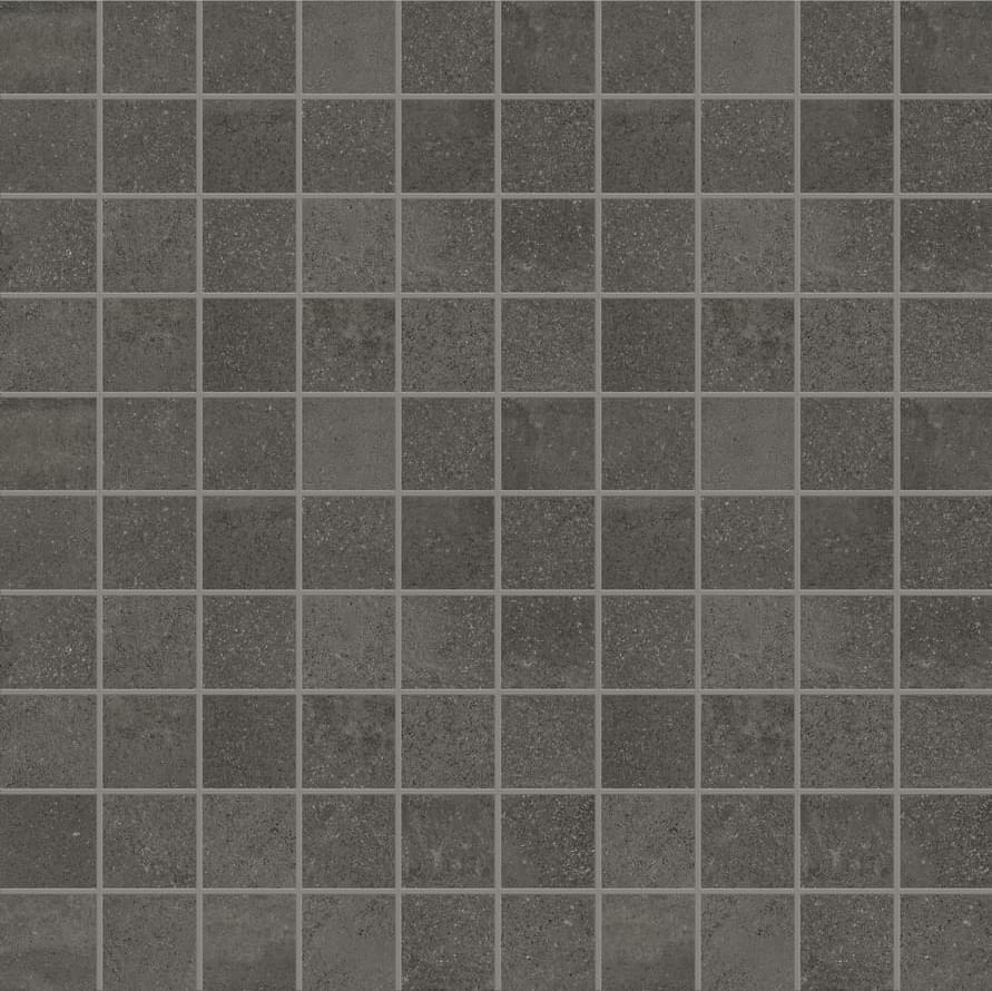 Мозаика Emilceramica (Acif) Be-Square Mosaico Black Naturale EKKT, цвет чёрный, поверхность матовая, квадрат, 300x300