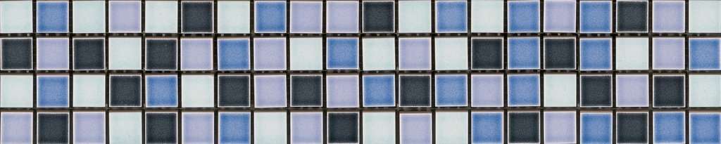 Мозаика Bardelli Bardelli Arlecchino 105, цвет голубой, поверхность глянцевая, прямоугольник, 80x400