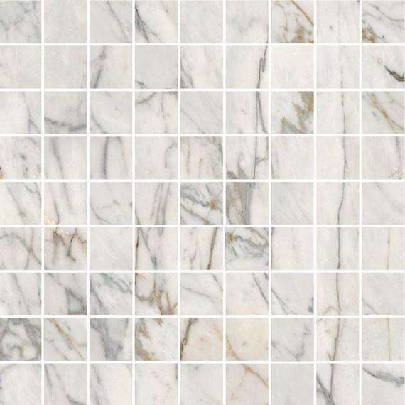 Мозаика Marazzi Italy Allmarble Mosaico Golden White Lux M4H0, цвет серый, поверхность матовая 3d (объёмная), квадрат, 300x300