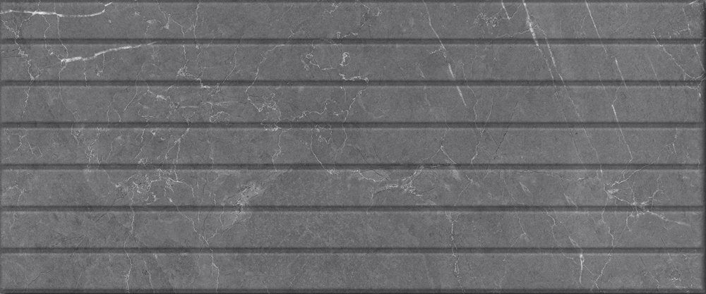 Керамическая плитка Global Tile Fiori Серый Рельеф 10100000515, цвет серый, поверхность матовая, прямоугольник, 250x600