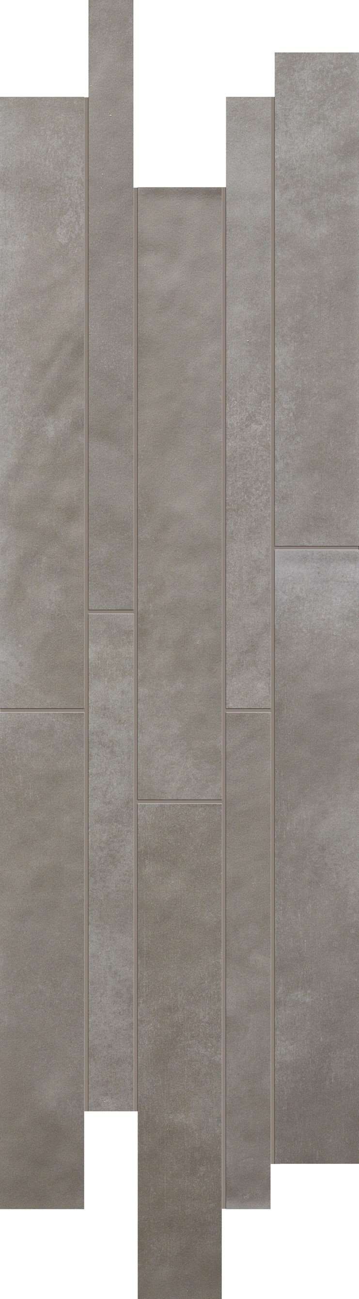 Декоративные элементы Love Tiles Ground Mureto Ribbon Grey, цвет серый, поверхность глазурованная, прямоугольник, 190x590