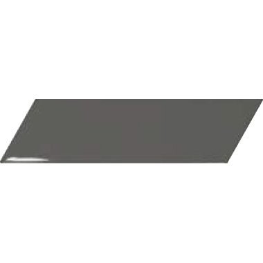 Керамическая плитка Equipe Chevron Wall Dark Grey Left 23349, цвет серый тёмный, поверхность глянцевая, шеврон, 52x186